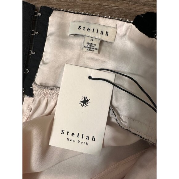 Stellah nyc rhinestone velvet bow camisole nwt Small - Picture 8 of 11